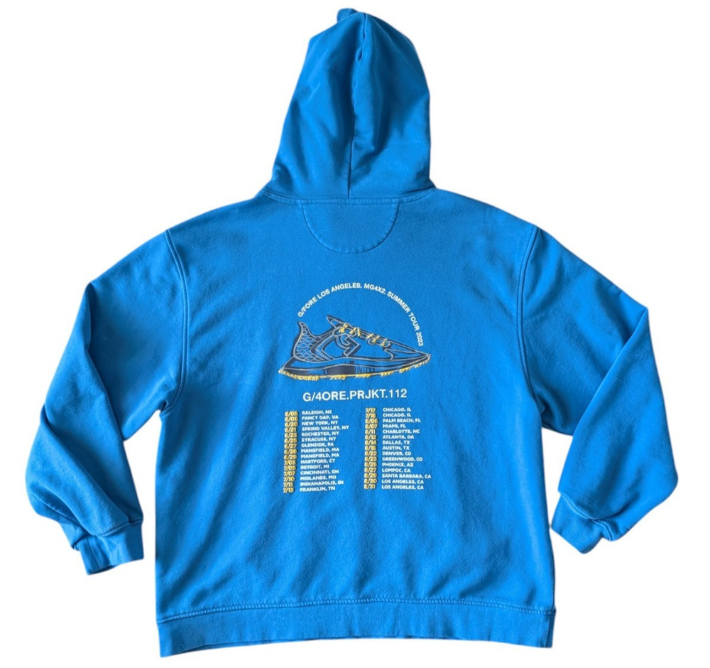 G/Fore Oversized French Terry Blue Golf Hoodie 2023 Summer Tour Size XL Mens